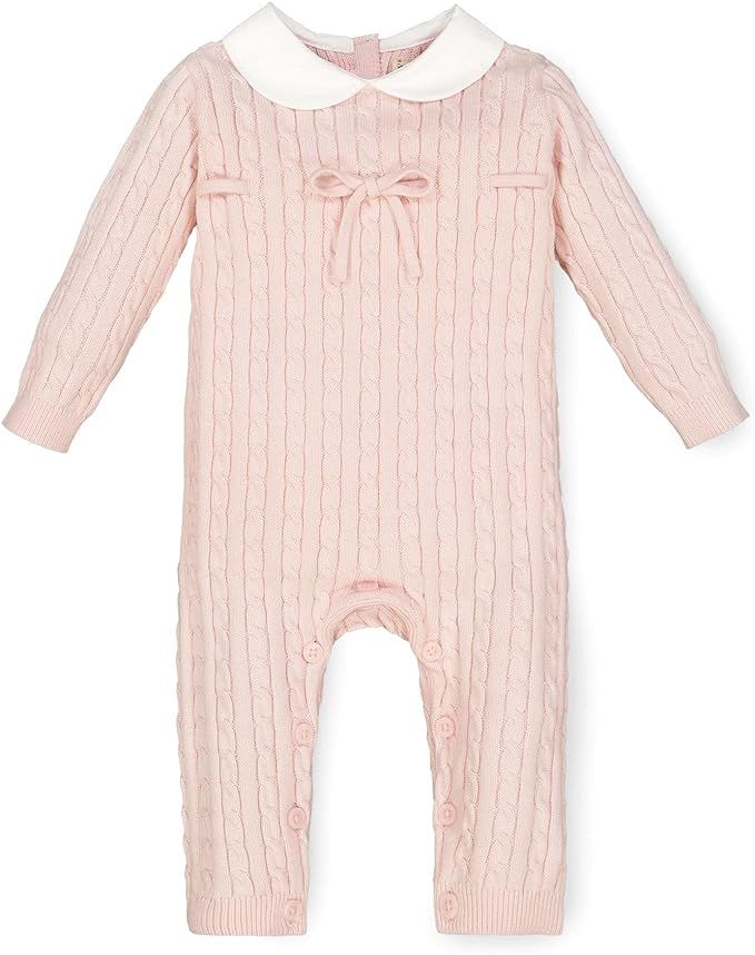 Hope & Henry Layette Organic Cotton Long Sleeve Romper with Peter Pan Collar | Amazon (US)