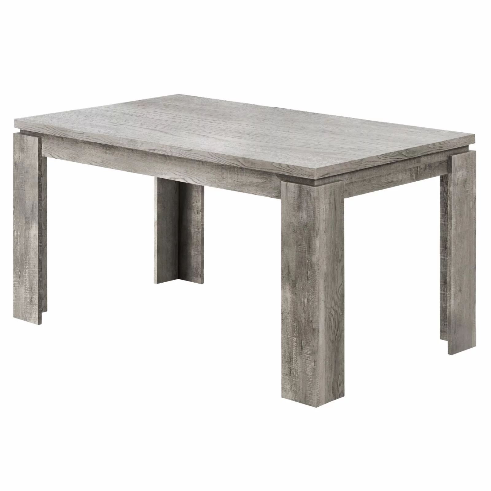 Dining Table, 60" Rectangular, Kitchen, Dining Room, Laminate, Grey, Contemporary, Modern | Walmart (US)