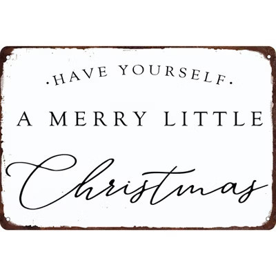 Have Yourself a Merry Little Christmas Metal Tin Sign Funny Christmas Signs 8x12 | Target