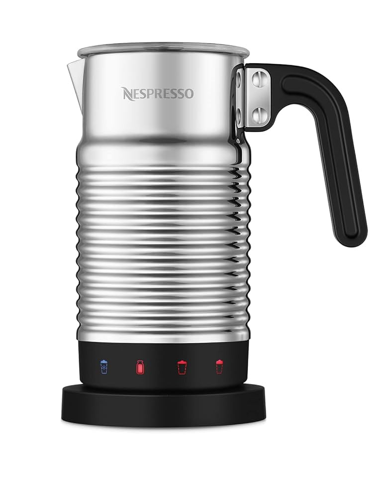 NESPRESSO Aeroccino 4, Montalatte elettrico per cappuccino, 4 funzioni: schiuma calda leggera o d... | Amazon (IT)