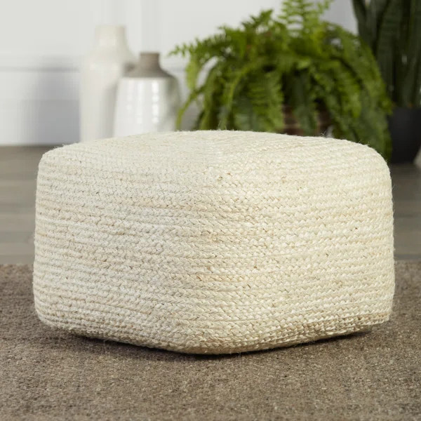 Liberty 18" Wide Square Pouf Ottoman | Wayfair North America
