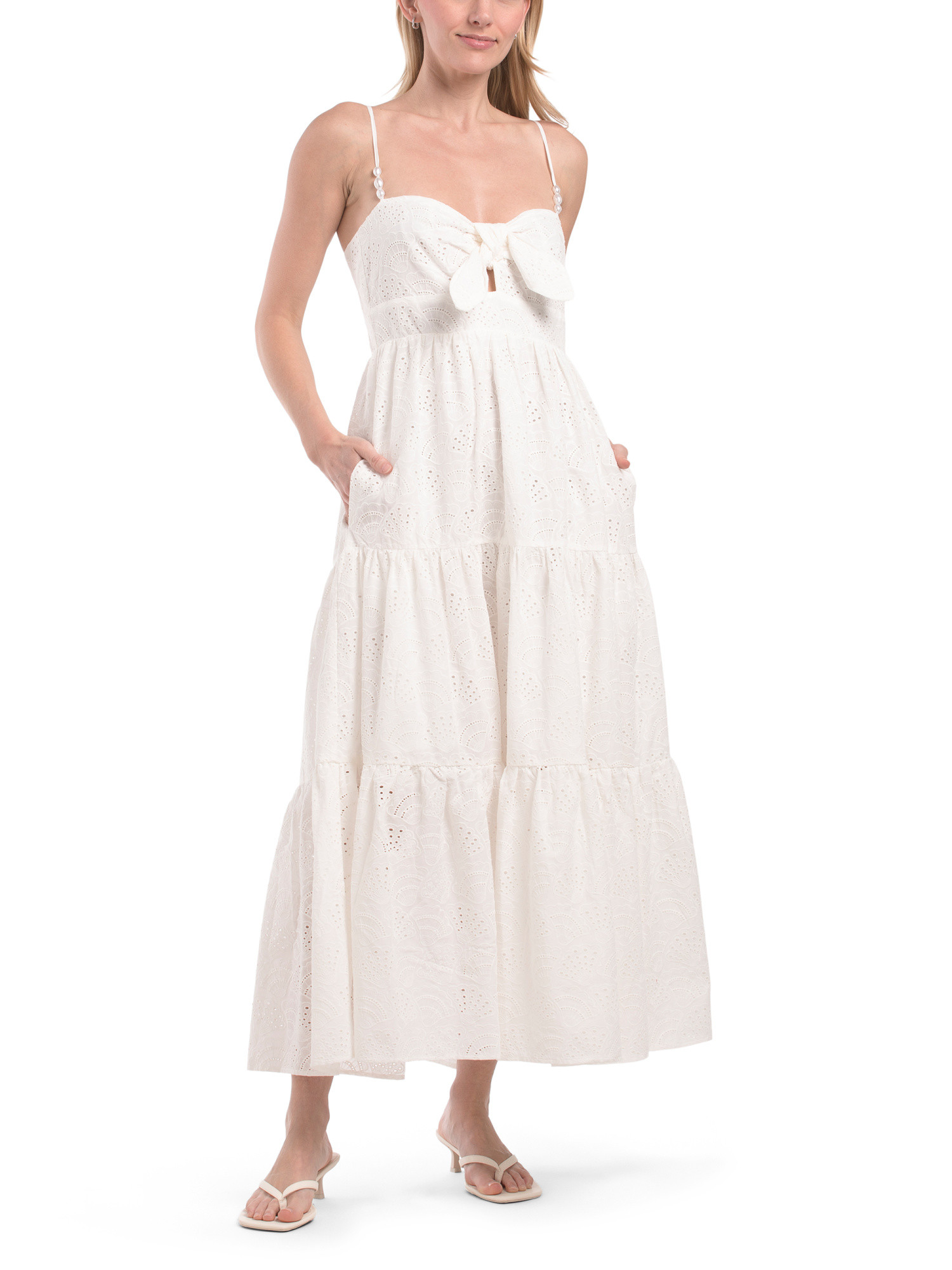 Cotton Eyelet Maxi Dress | TJ Maxx
