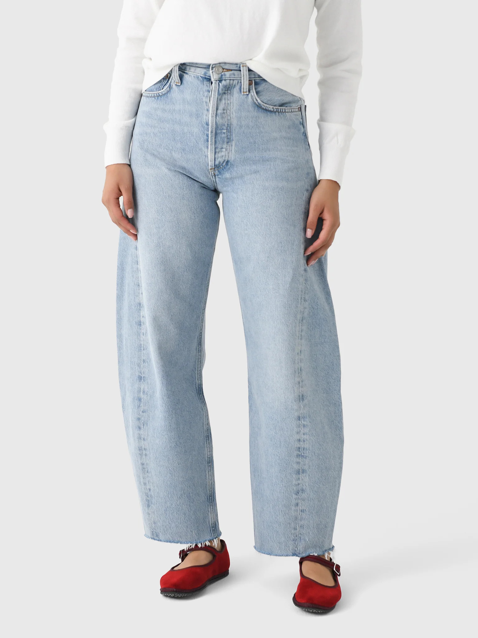 AGOLDE
                      
                     Women's Luna High Rise Pieced Taper Jean | Saint Bernard