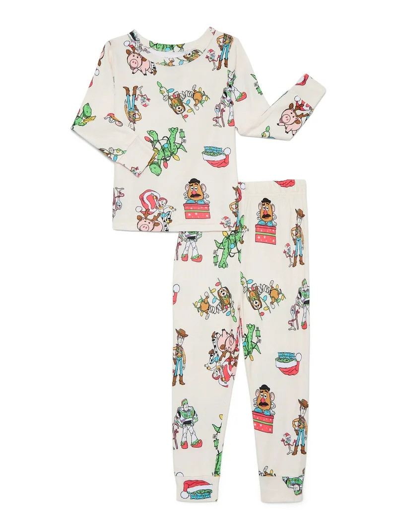 Toy Story Toddlers' Christmas Snug Fit Top and Pants Pajama Set, 2-Piece, Sizes 12M-5T | Walmart (US)