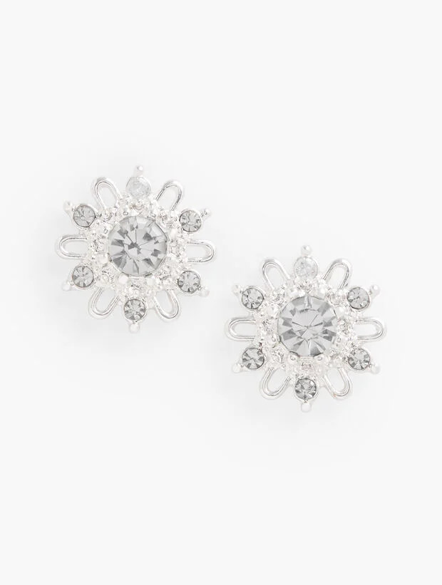 Sparkling Starburst Stud Earrings | Talbots