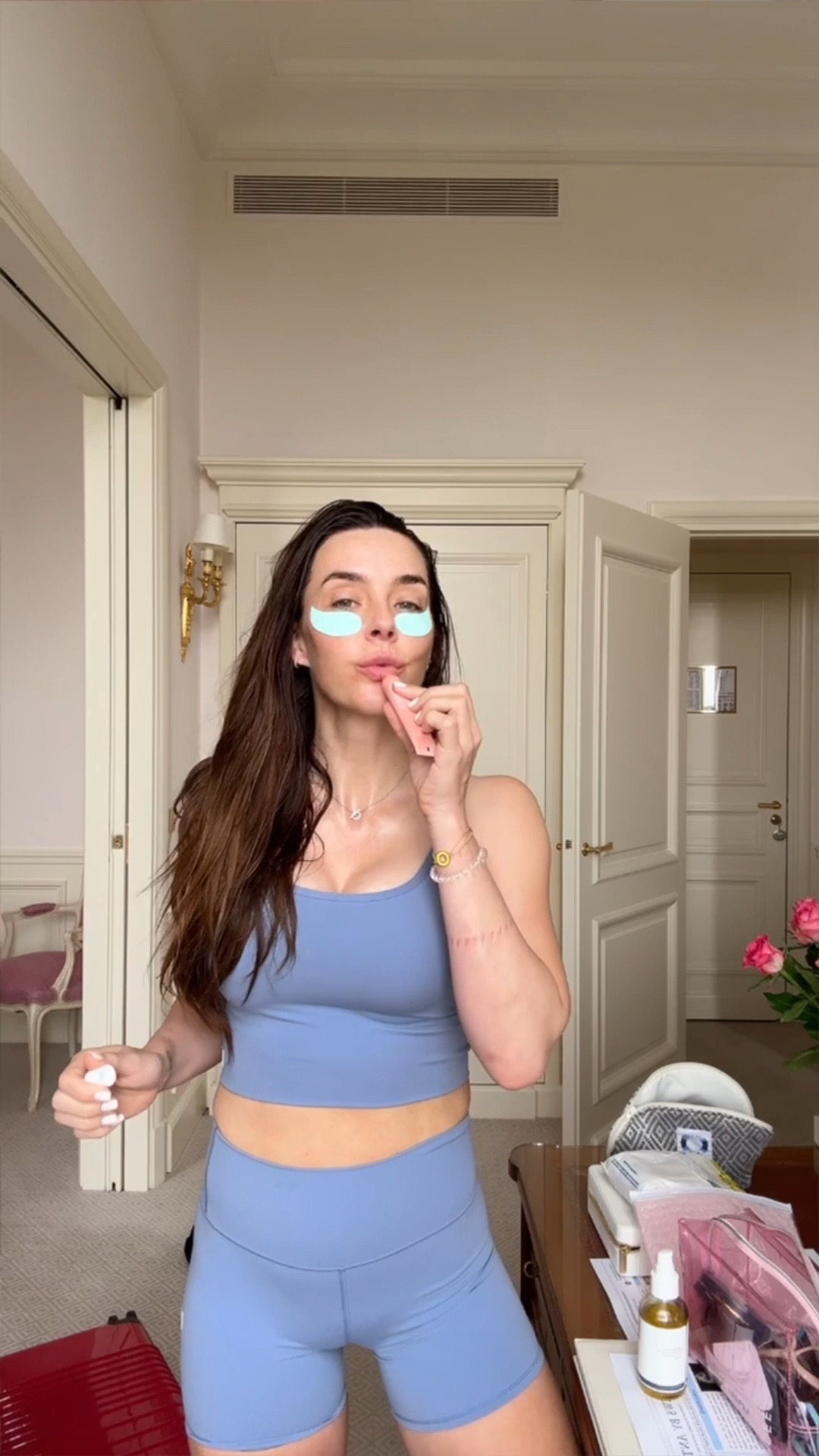 Get ready with me while on vacation 🌴