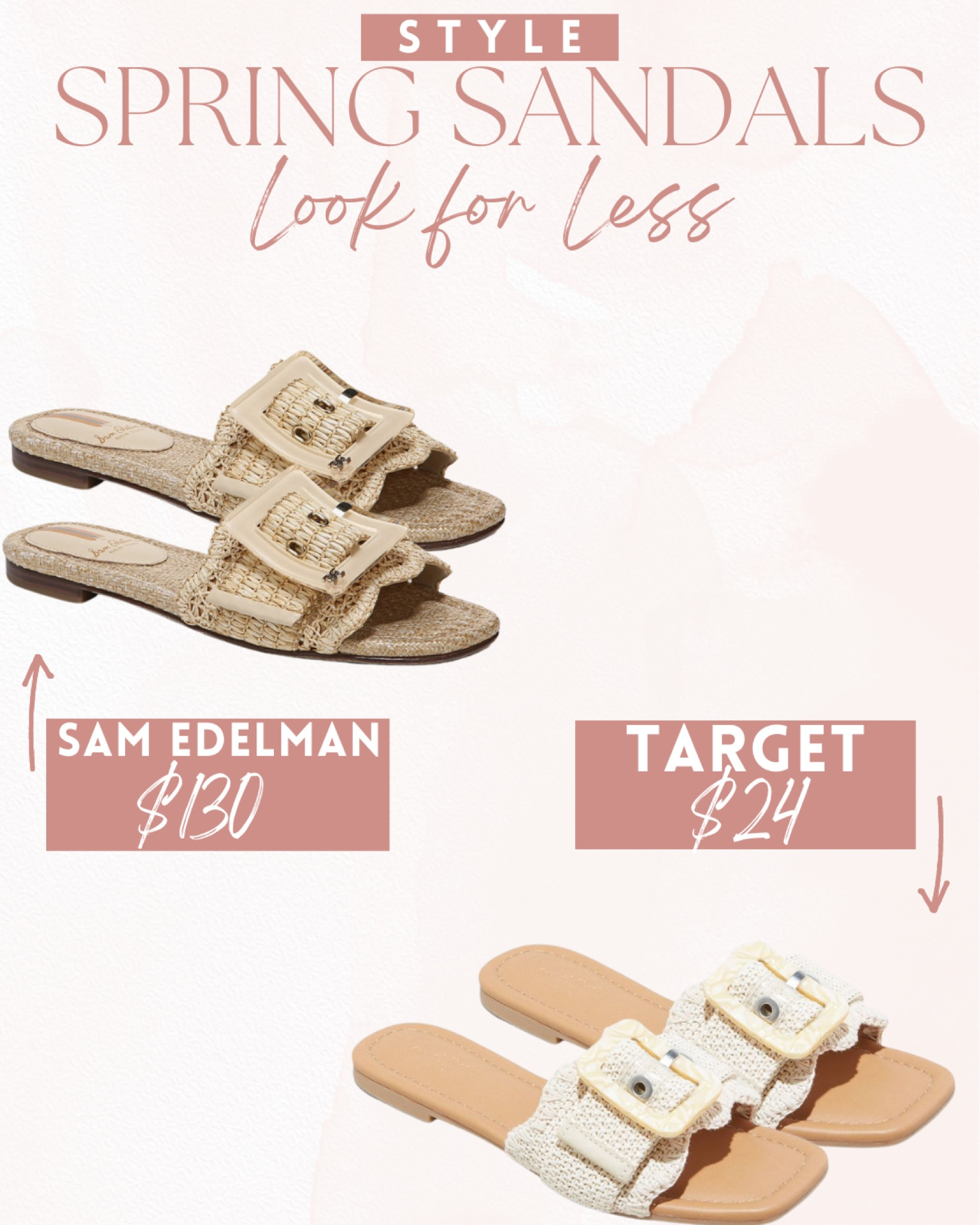 Bambi Raffia Buckle Slide Sandal LOOK FOR LESS at Target 🎯 - side down 1/2 size - I wear a 9.5 in the target sandals here!

#LTKshoecrush #LTKfindsunder50 #LTKSeasonal