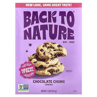Back to Nature, Cookies, Chocolate Chunk, 7.5 oz (213 g) | iHerb