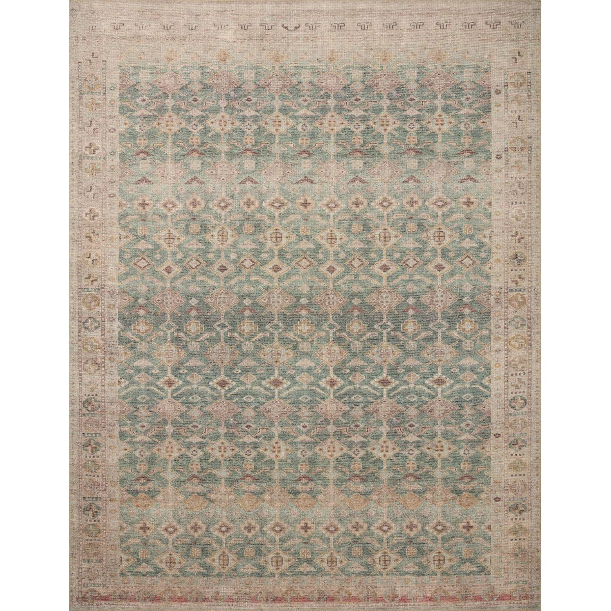 Angela Rose x Loloi Aubrey Aqua / Sand Area Rug | Wayfair North America
