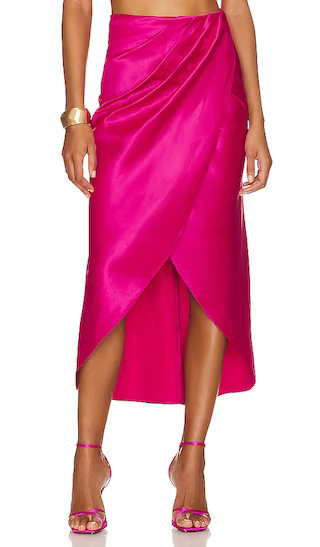 Lisa Skirt in Berry | Revolve Clothing (Global)