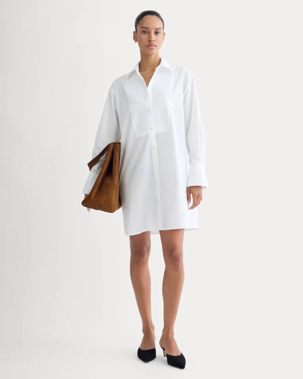 The Mini Shirtdress in Ultrasoft Cotton | White | Everlane