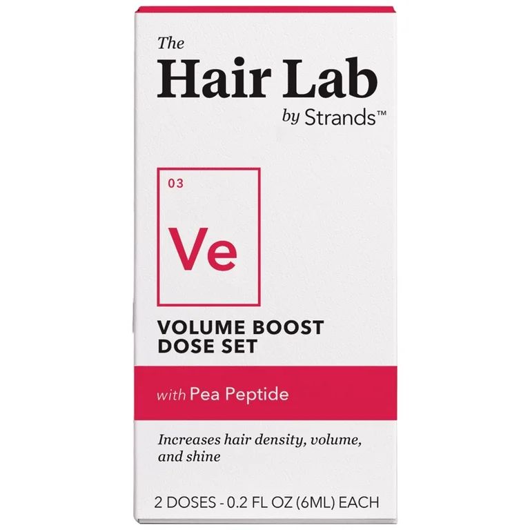The Hair Lab Volume Boost Dose Set with Pea Peptide to Thicken Hair, 2 x 0.2 oz. - Walmart.com | Walmart (US)