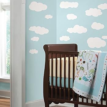 RoomMates RMK1562SCS White Clouds Peel and Stick Wall Decals | Amazon (US)