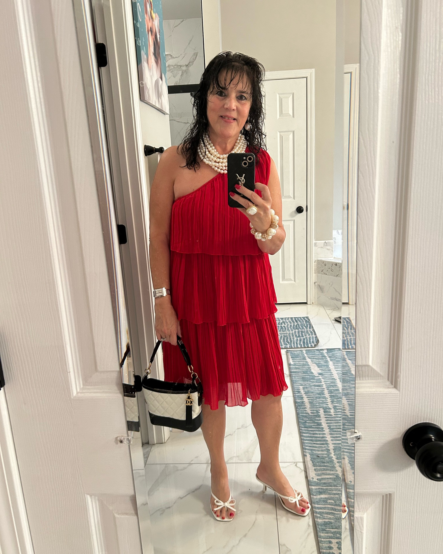 This red dress is so classy!! Perfect for a summer wedding, feminine, flattering, and such a beautiful statement look. I love the pearls and bow heels with it, so elegant!!
Always be confident ❤️
#summerweddingstyle #weddingguestdress #over50fashion #styleover50 #midlifefashion

#LTKMidsize #LTKOver40 #LTKWedding