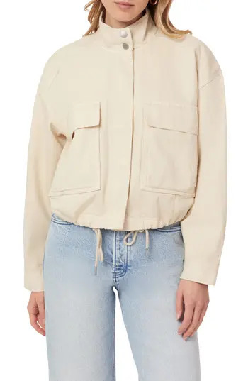 Scotch & Soda Cropped Utility Jacket in White Cap Grey at Nordstrom Rack, Size Large | Nordstrom Rack