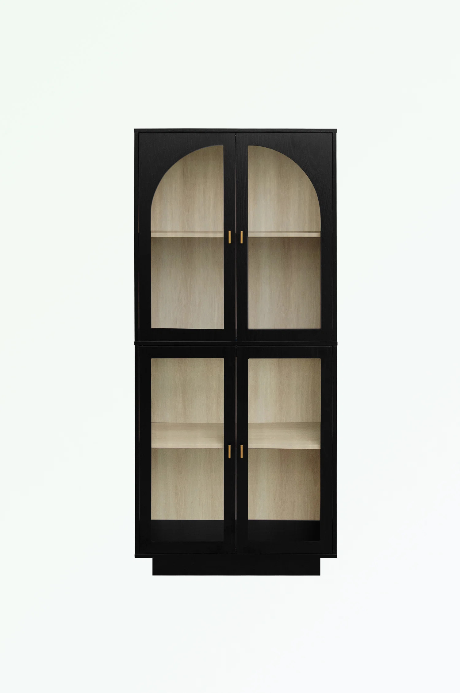 Latitude Run® Storage Cabinet with 4 glass Doors and metal handles | Wayfair | Wayfair North America