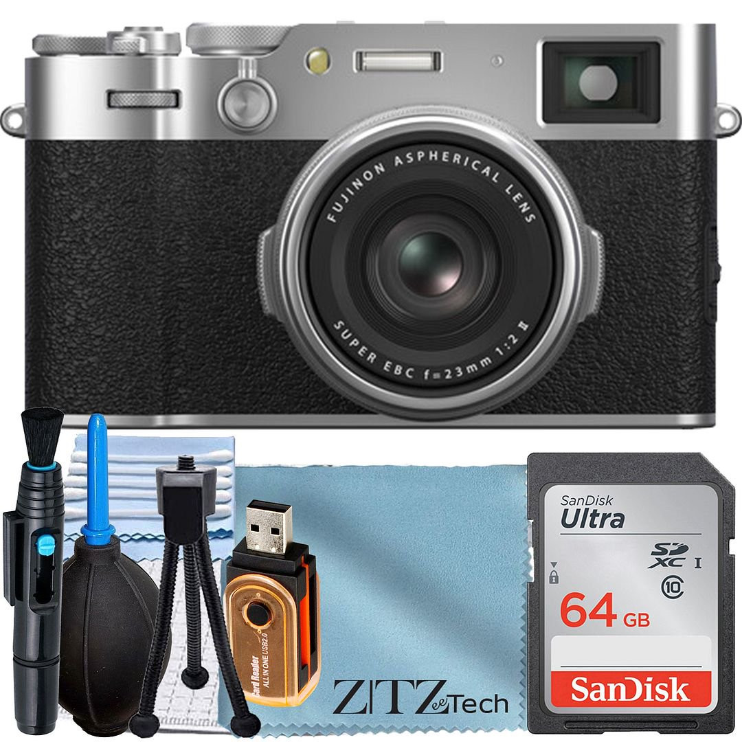 FUJIFILM X100VI Digital Camera (Silver) with SanDisk 64GB Memory Card + ZeeTech Accessory Bundle | Walmart (CA)
