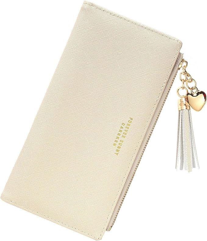 Valentoria Womens Wallet Cute Elegant Long Slim Card Holder Case Minimalist Coin Purse Thin Tasse... | Amazon (US)