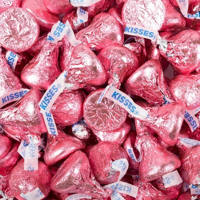 90 Pcs Pink Candy Hershey's Kisses Milk Chocolates | Target