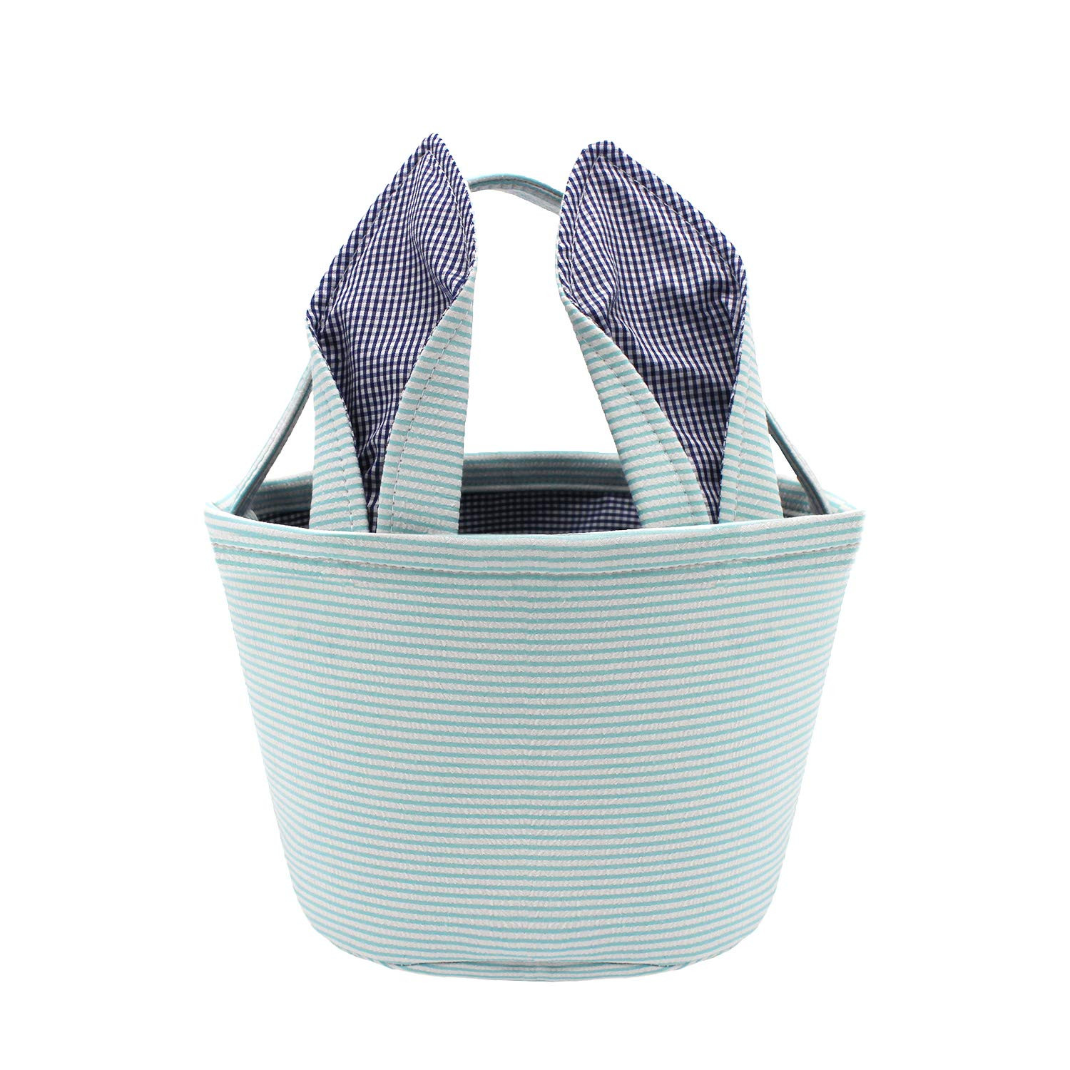 Easter Baskets Easter Bunny Ears Bags - Easter Egg Bunny Bucket for Kids (Blue) | Amazon (US)