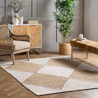 nuLOOM Pandora Diamond Ivory 9 ft. x 12 ft. Indoor Area Rug TATN03B-9012 - The Home Depot | The Home Depot