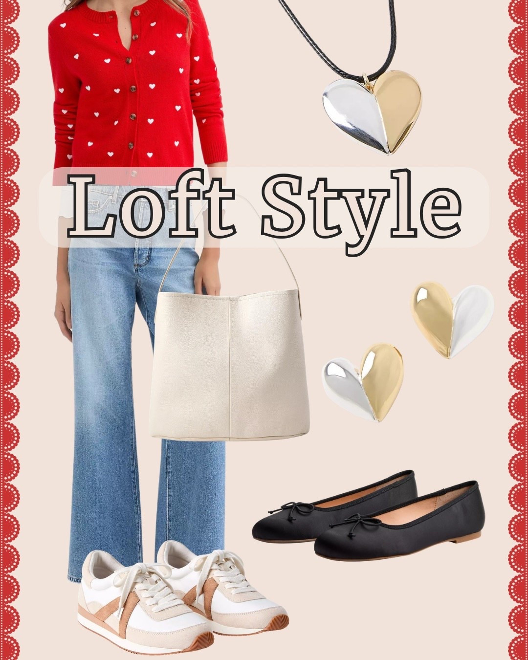 Casual Valentines Outfit 💕 Valentines Day OOTD Style 

#LTKOver40 #LTKPetite #LTKValentine