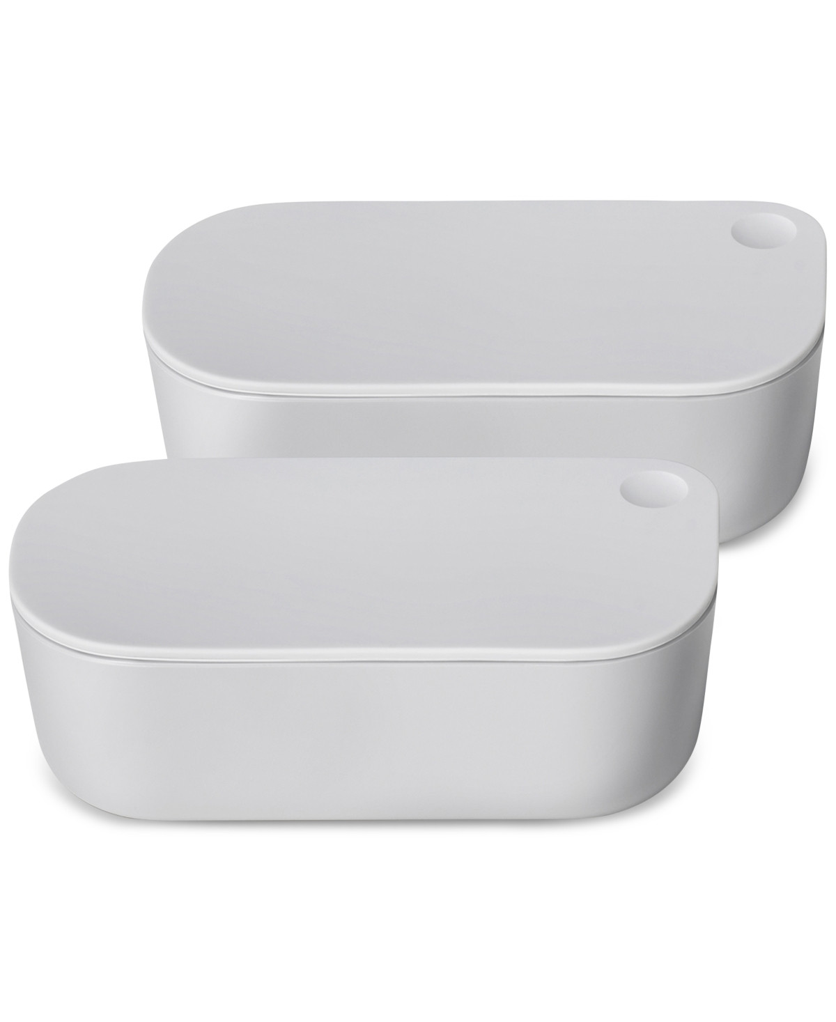 Caraway 2-Piece Dash Nonstick Glass Ramekin & Lid Set - Gray | Macy's