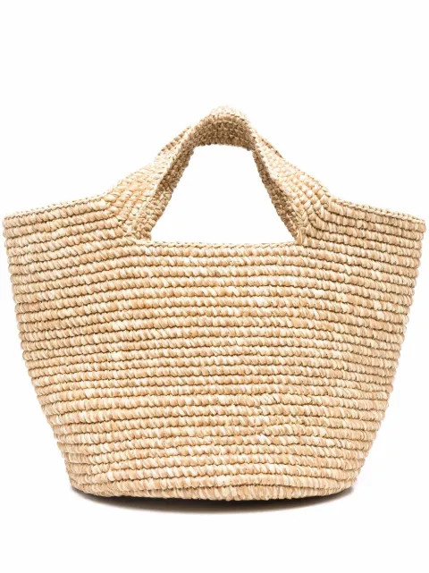 woven straw tote bag | Farfetch (US)
