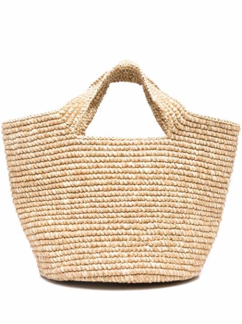 woven straw tote bag | Farfetch (US)