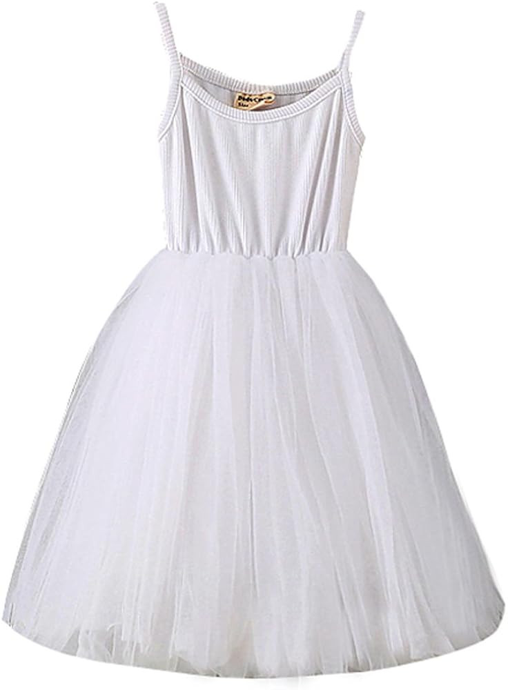 Baby Girls Tutu Dress Sleeveless Infant Toddler Sundress Tulle Bubble 5 Layers | Amazon (US)