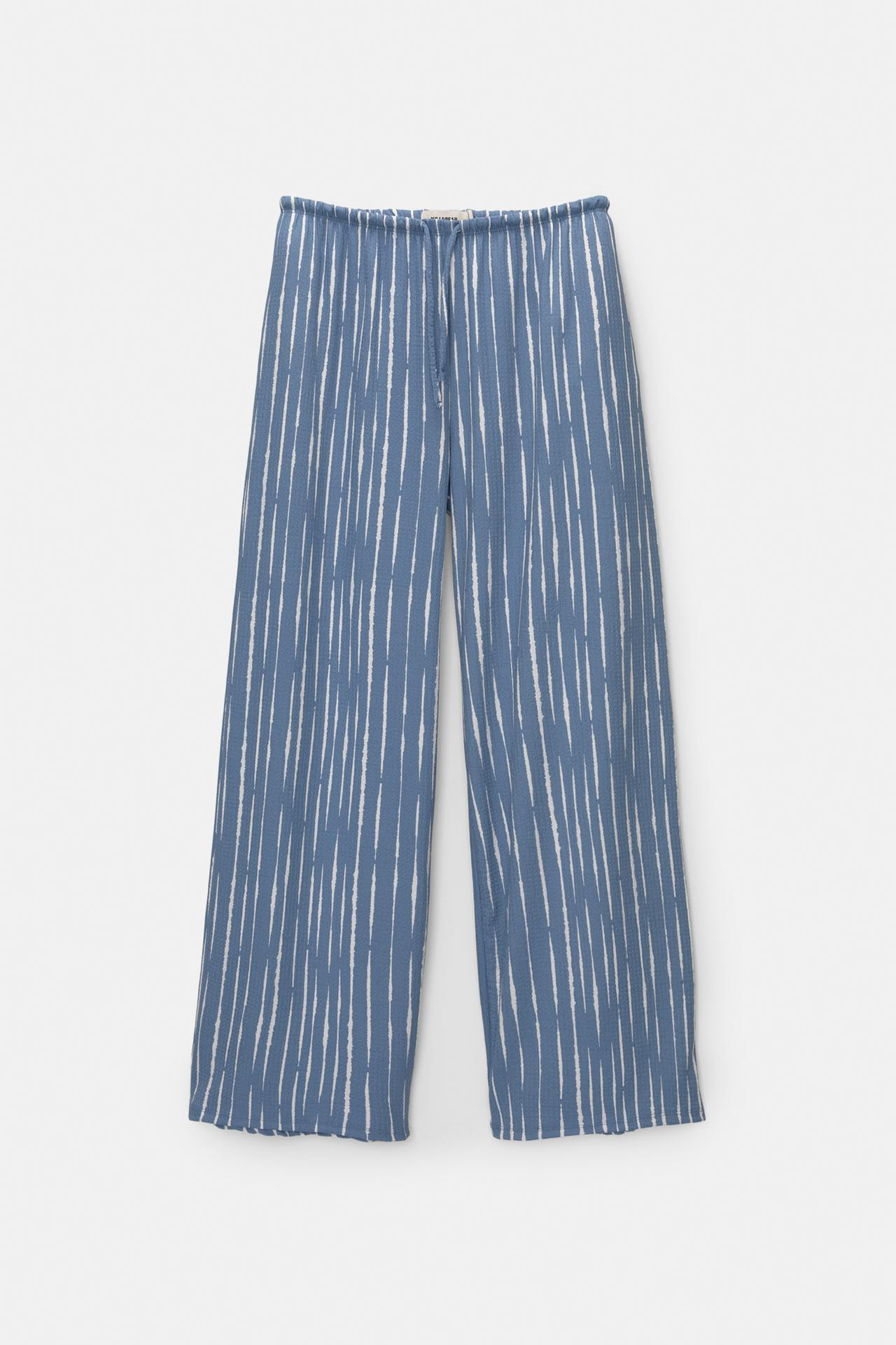 Striped flowing trousers | PULL and BEAR UK