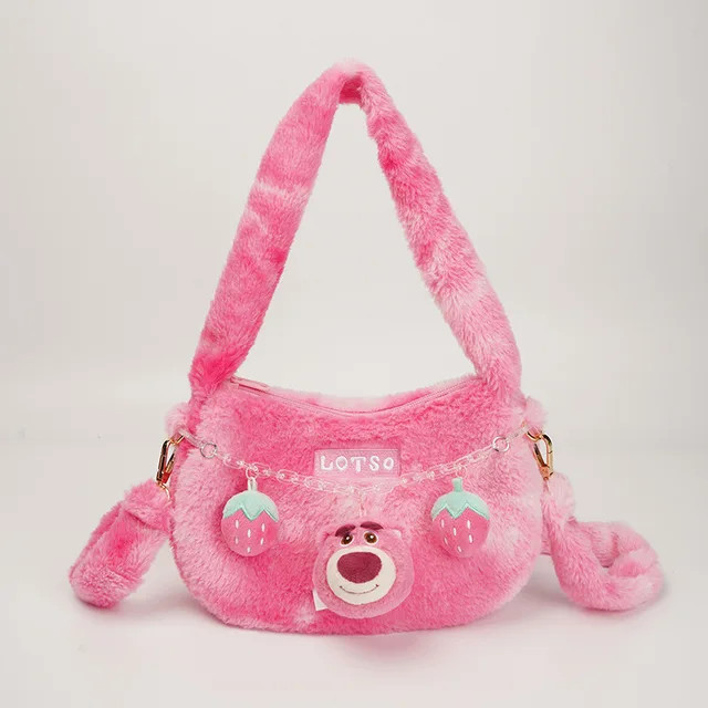 19.6US $ 33% OFF|Disney Lotso Huggin Bear Alien Angel Cute Plush Backpack Kawaii Fluffy Soft Stuf... | AliExpress (US)