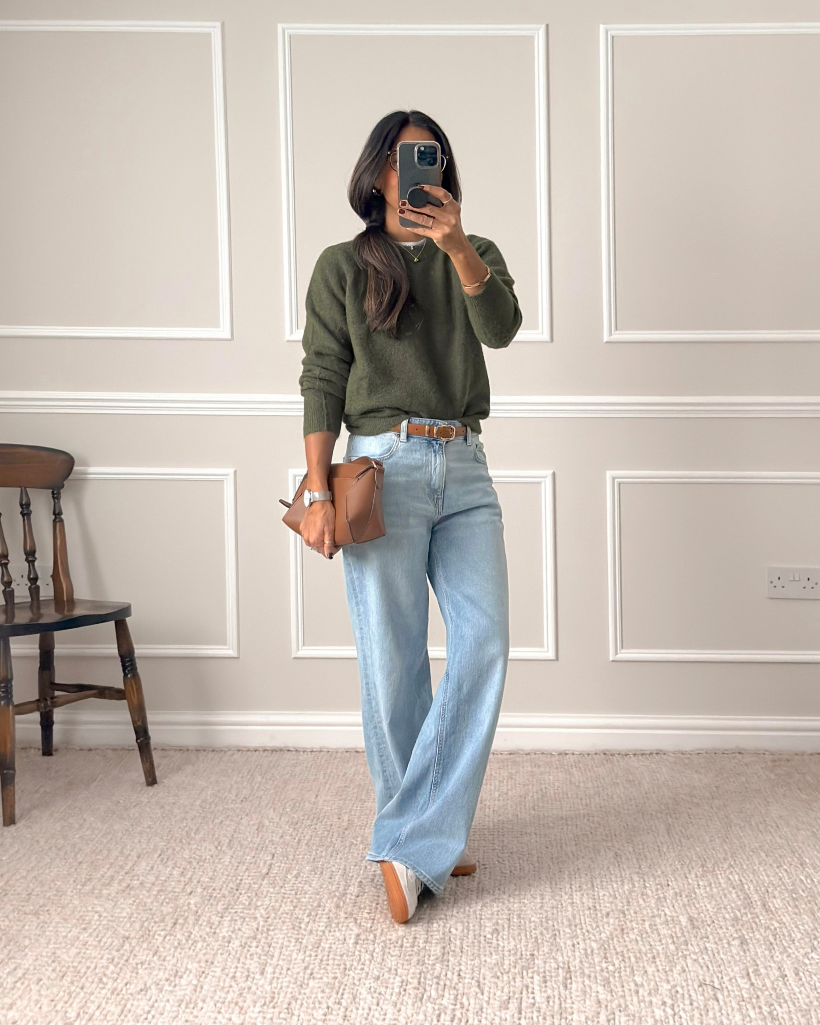 This look was one of your favourites from last year.

Jumper - wearing size small. Mine was from Zara last year but I’ve found one that’s pretty much the same (may be a little darker) from Uniqlo. I’ve tried it on and would recommend size small/medium if you’re similar to my frame. 

Wide leg Jeans - linking the exact same jeans as they are available again this season. I’ve sized up as they’re  a bit snug. My usual size is a UK size 8 but wearing size 10 here. I’ve pinned the bottom hem at the back. I’m 5’5 and these are a bit long so keep that in mind as I normally have to pin my jeans and trousers as most of them seem to be made for taller girls so this is how I make them work for me.  



#LTKuk #LTKwinter