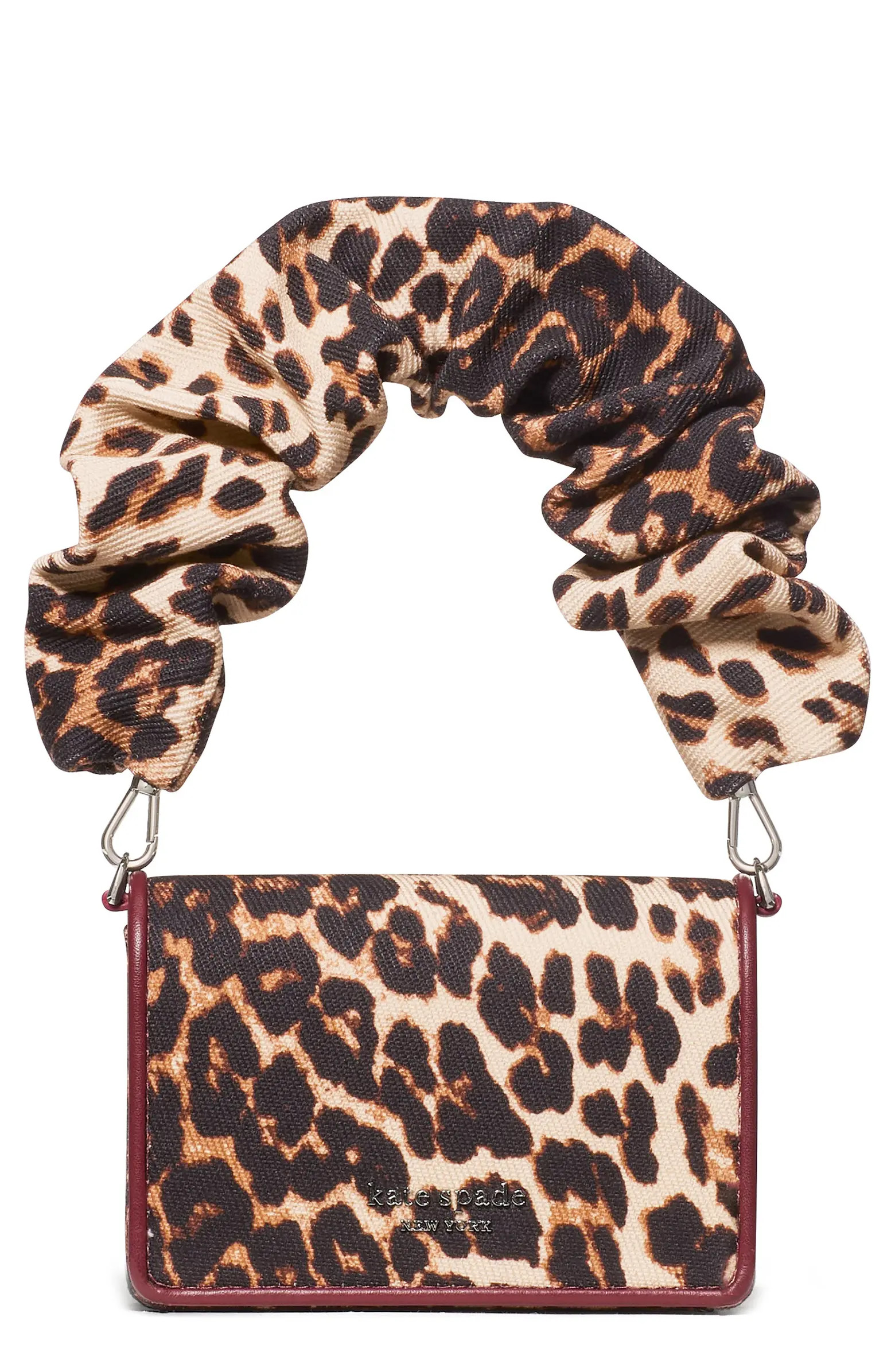 natasha downtown leopard fabric top handle bag | Nordstrom