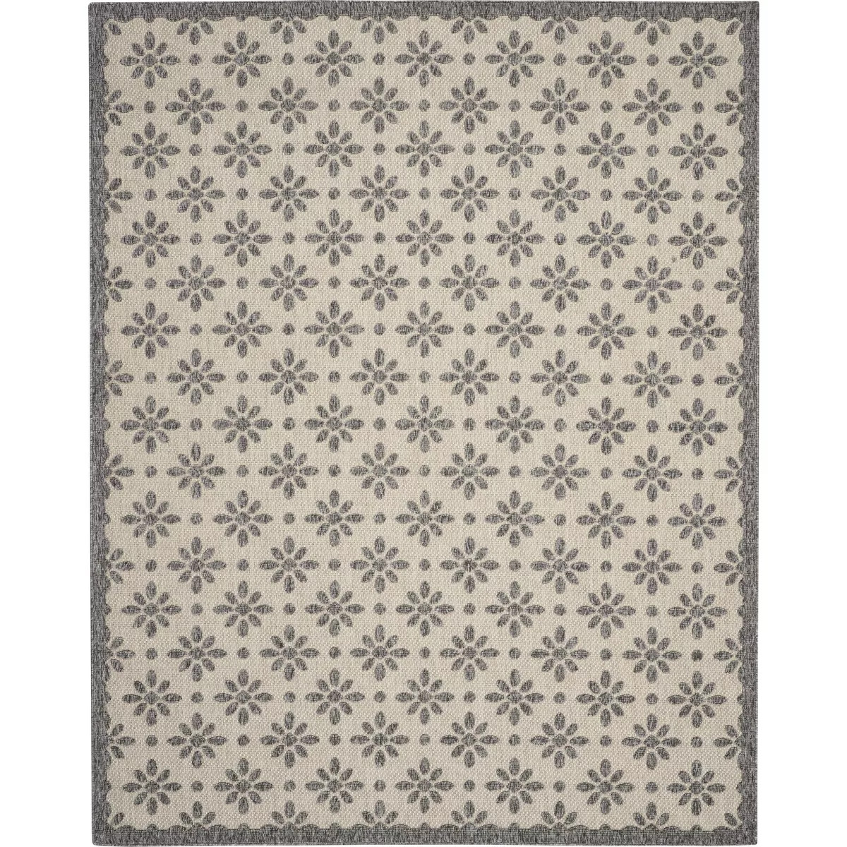 Nourison Palamos PLS03 Indoor/outdoor Area Rug - Cream 7' x 10' | Target