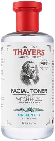 THAYERS Alcohol-Free Unscented Witch Hazel Facial Toner with Aloe Vera Formula, 12 oz | Amazon (US)