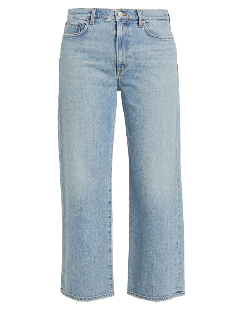 Agolde Harper Mid-Rise Relaxed Crop Jeans | Saks Fifth Avenue