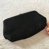 Vintage Clutch. Black Fabric With Sheen & Gold Frame Rhinestone Twist Snap Latch. Julius Garfinckel & Co. Washington, D.c | Etsy (US)