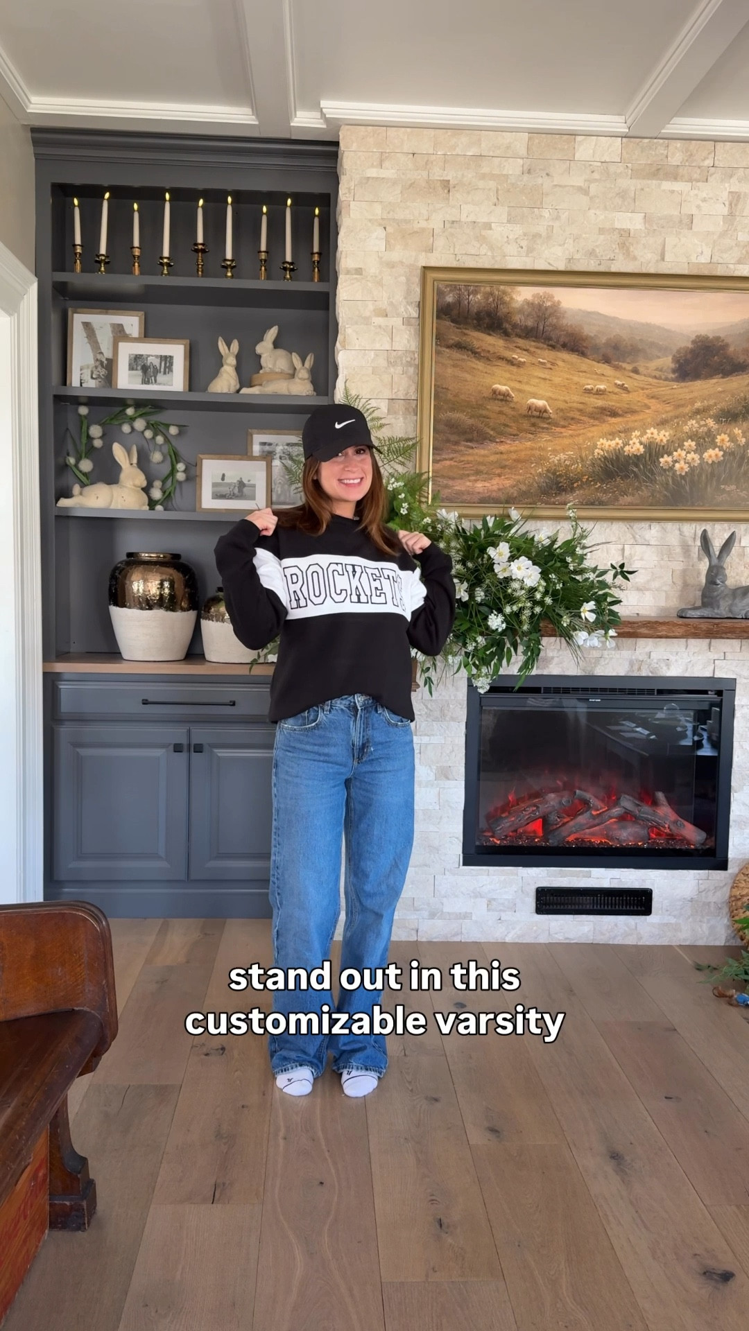 Your new favorite sports mom sweatshirt 🖤
This customizable varsity crewneck is perfect for game days, practices, and everyday errands.

Wearing a relaxed fit for that comfortable, casual mom outfit—just add denim + sneakers and go.

✔ true to size (size up for oversized)
✔ soft + cozy
✔ fully customizable for your team

#LTKActive #LTKmomlife #LTKootd