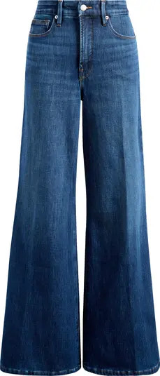 Good American Soft-Tech Good Waist Palazzo Jeans | Nordstrom | Nordstrom
