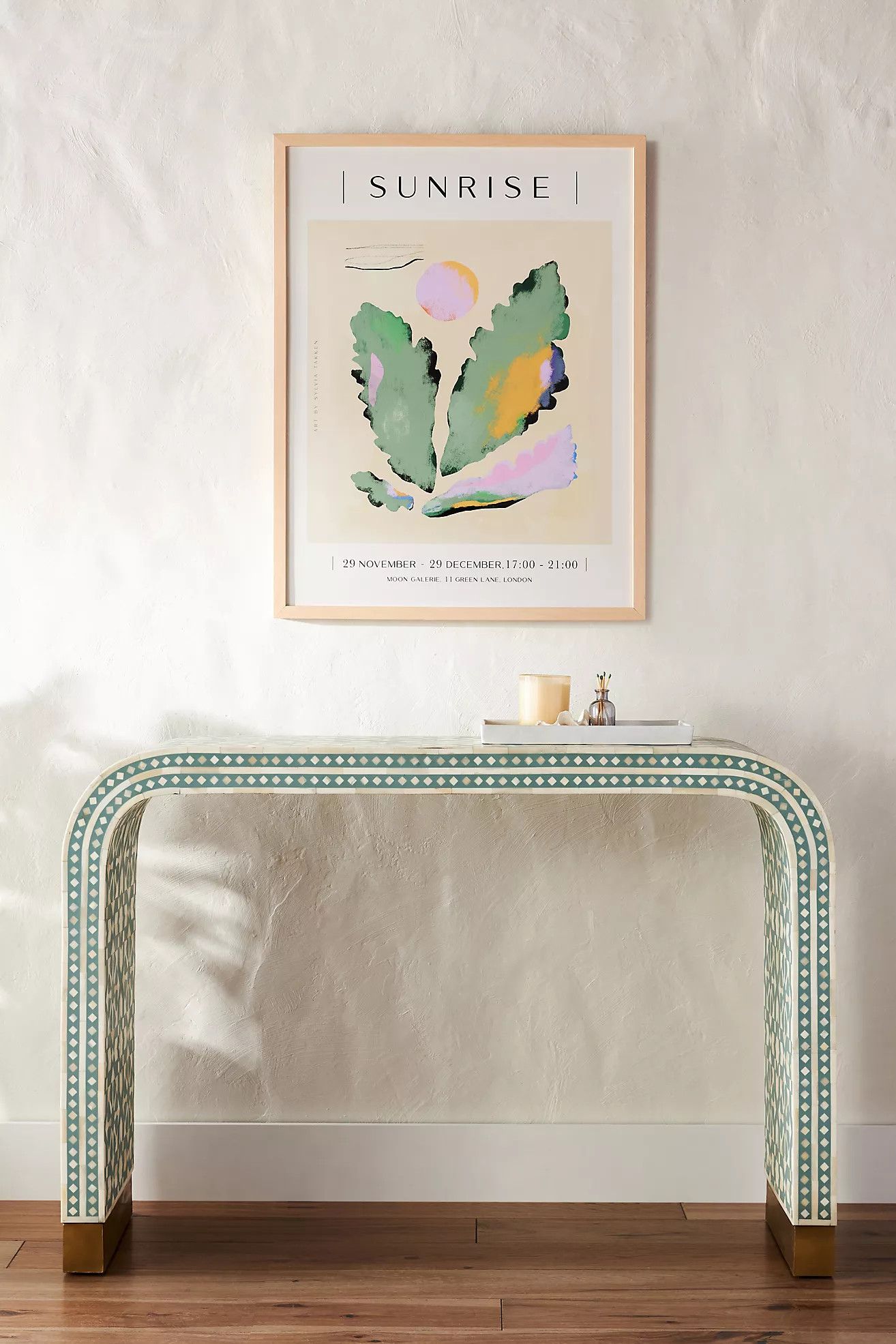Moroccan Waterfall Inlay Console Table | Anthropologie (US)