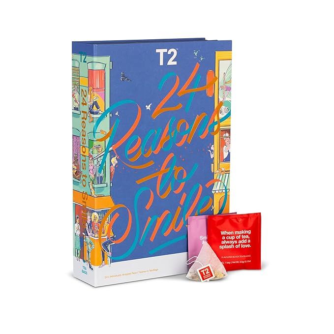 T2 Tea 24 Reasons to Smile: Tea Bag Advent Calendar for Christmas 2021, Countdown to Christmas, 2... | Amazon (US)