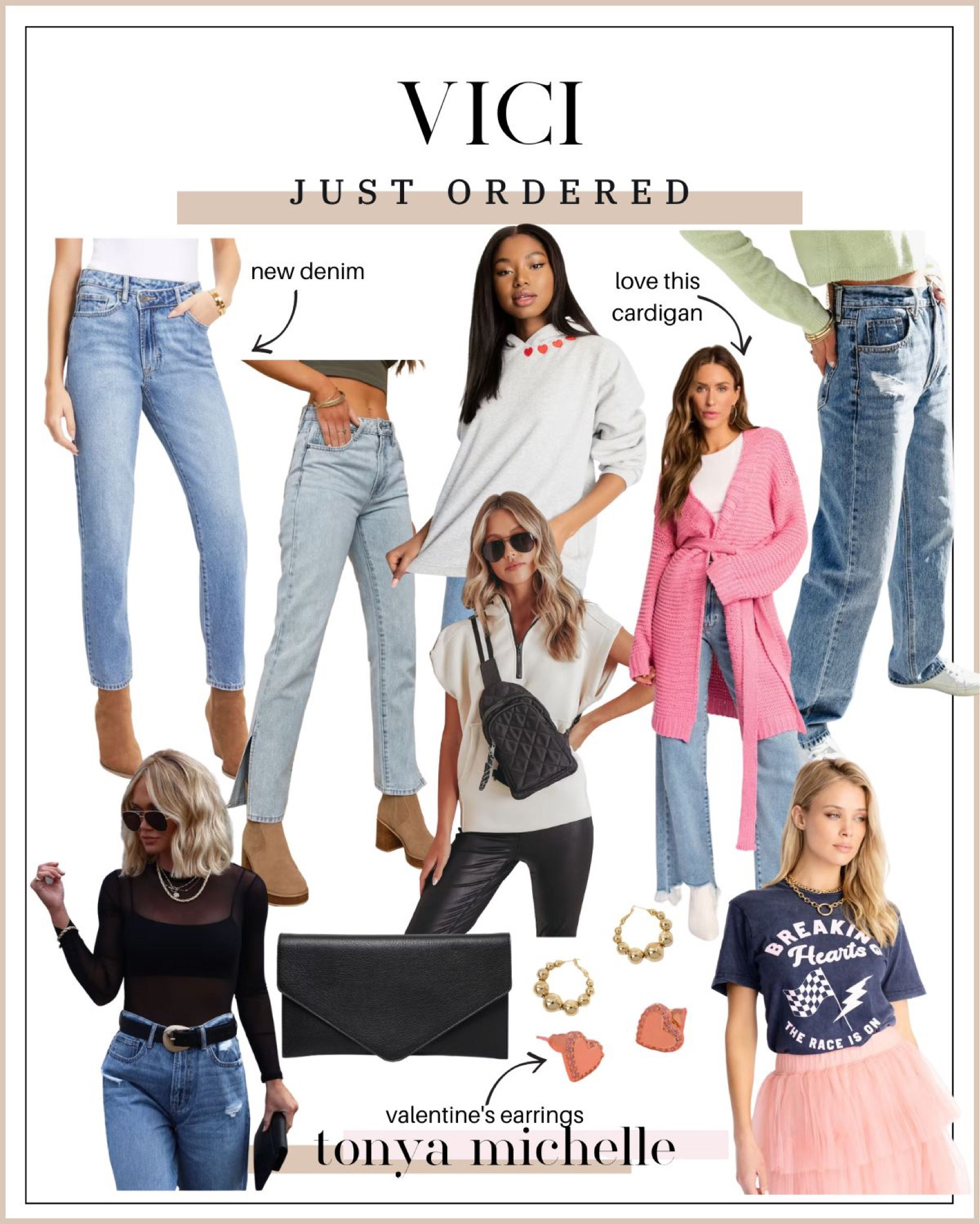 Just ordered from Vici 

Valentine’s Day graphic tees - Valentine’s Day outfits - Valentine’s Day tops and sweaters - winter outfits for moms - belt bag outfits - wedding guest clutch 


#LTKFind #LTKSeasonal #LTKGiftGuide