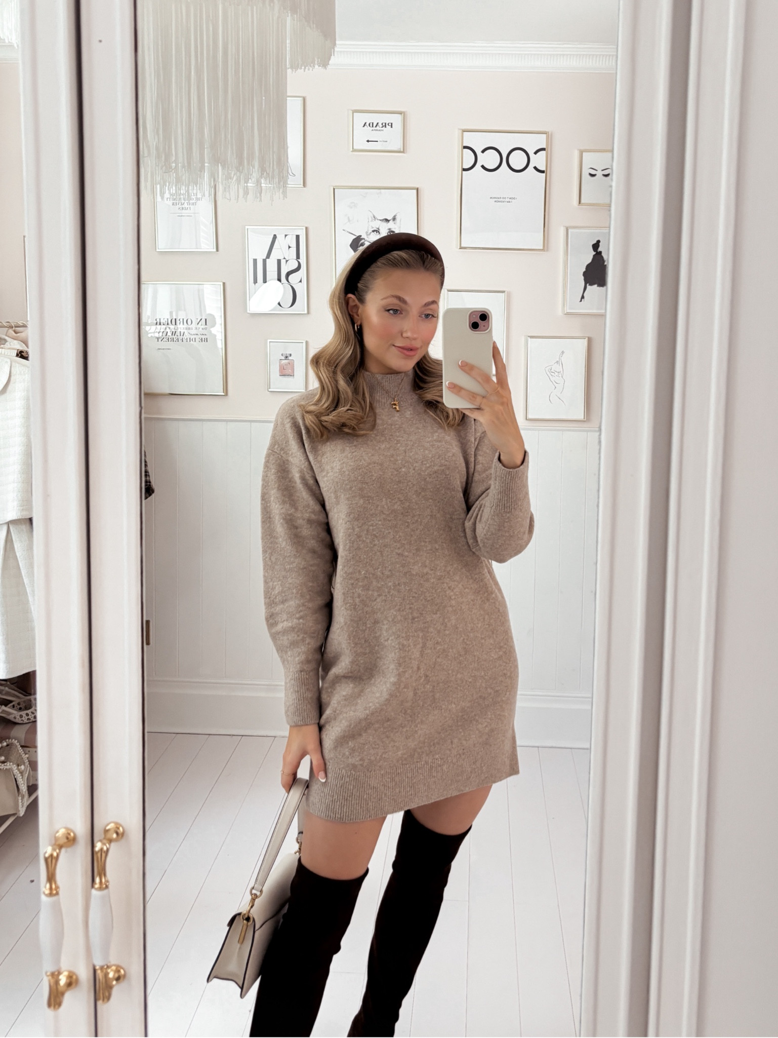 Belted Mini Knit Dress curated on LTK