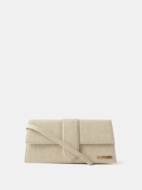 Jacquemus - Bambino Long Linen Shoulder Bag - Womens - Beige | Matches (US)