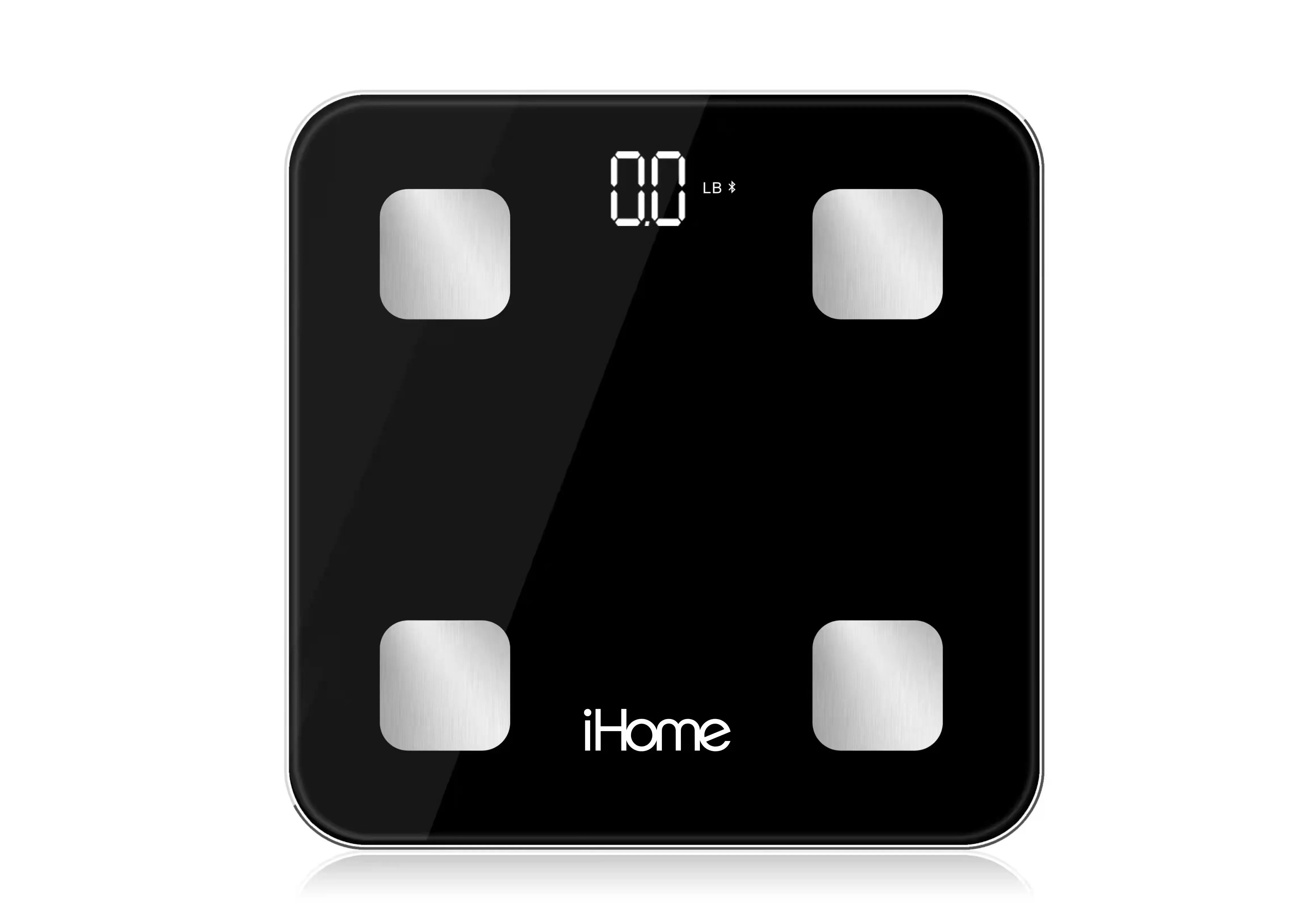 iHome Smart Bluetooth Digital Battery Powered Bathroom Scale, Body Weight & BMI Weighing 397 lbs ... | Walmart (US)