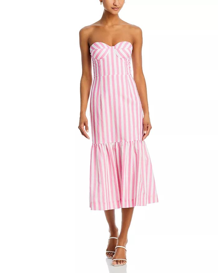 Stripe Bustier Midi Dress - 100% Exclusive | Bloomingdale's (US)