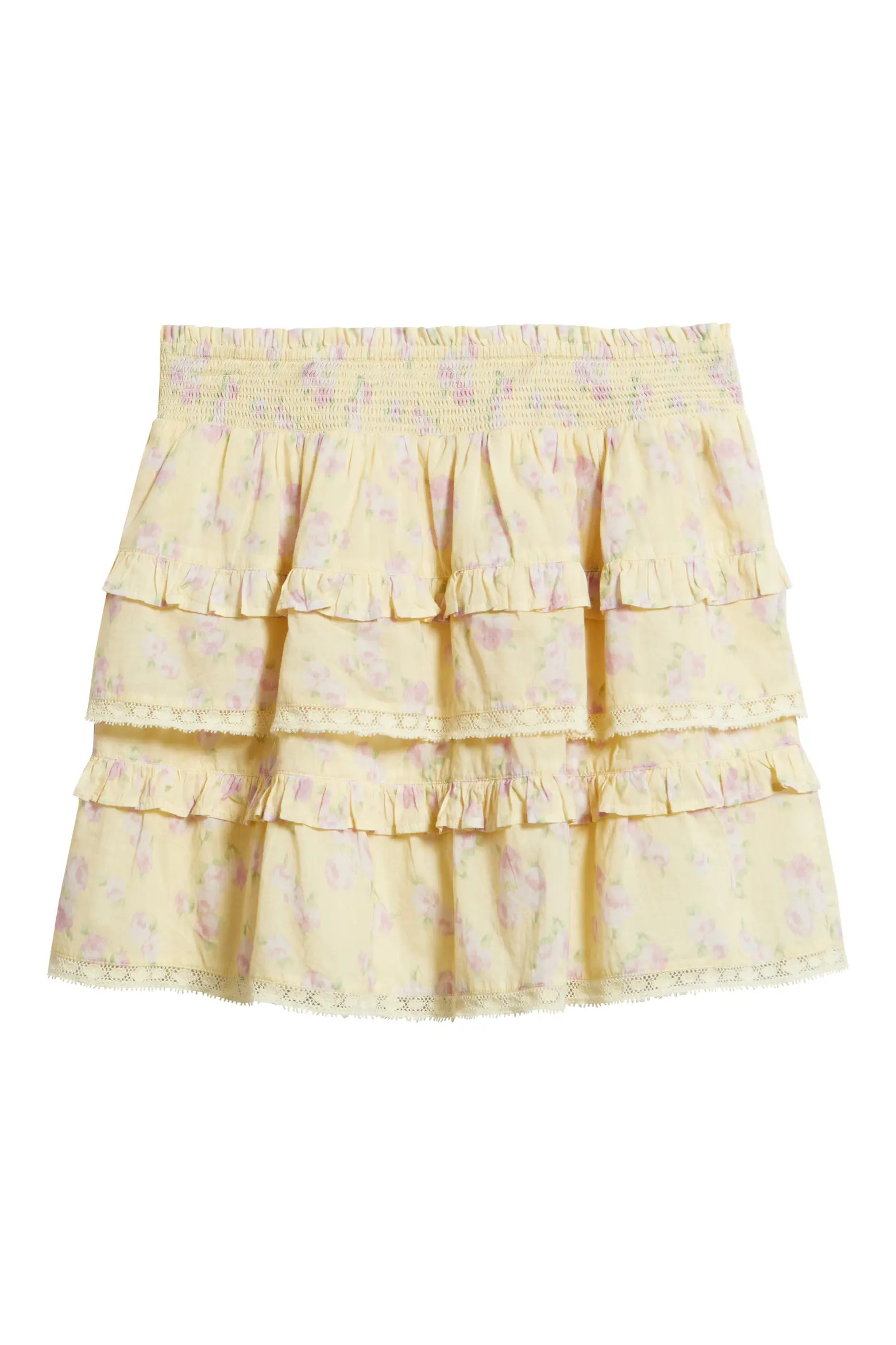 Billie Floral Print Ruffle Miniskirt (Women) | Nordstrom | Nordstrom