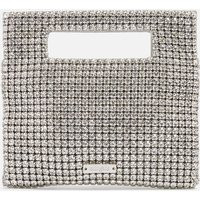 Cult Gaia Lucinda Crystal-Embellished Twill Clutch | Coggles (Global)