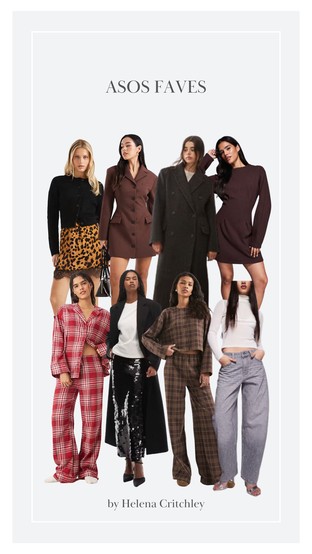 What I am loving from ASOS! 🙌 

Winter Style, Winter Outfit, Pyjamas, Wardrobe Staples, Partywear, Sequin Skirt, Rhinestone Jeans, Wool Coat, Chocolate Brown Dress 
 

 #LTKuk #LTKwinter #LTKpartywear